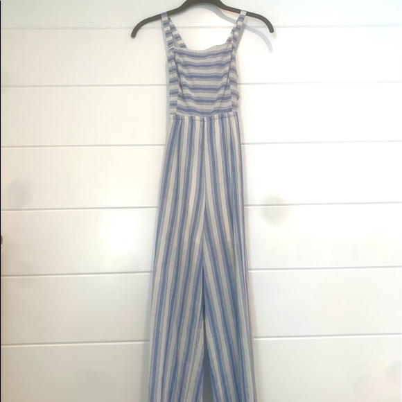 Blue and white striped romper - Picture 1 of 1